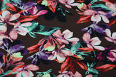 Viskosejersey Karlotta Flower dunkelbraun